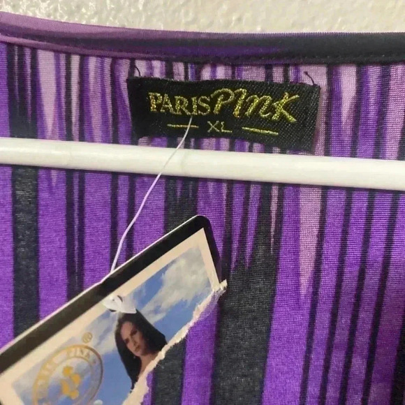 PARIS PINK CASUAL FLOWY TOP XL - Picture 2 of 5